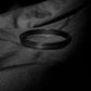 Unisex Black Stainless Steel Triple-Line Bracelet – Minimal Slim Open Cuff