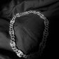 Men’s Silver Iced-Out Cuban Link Chain Necklace – Heavy Hip-Hop Bling Statement Jewellery