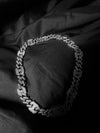 Men’s Silver Iced-Out Cuban Link Chain Necklace – Heavy Hip-Hop Bling Statement Jewellery