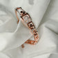 Women’s Rose Gold Dazzle Diamond Square Floral Bracelet – Premium Party & Wedding Jewellery