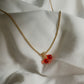 Women’s Cute Cherry Pendant Necklace – Gold Chain with Red Cherry Charm | Trendy Daily & Casual Wear Jewellery