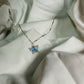 Women’s Blue Butterfly Pendant Necklace – Silver Chain | Elegant Daily, Party & Korean Style Jewellery
